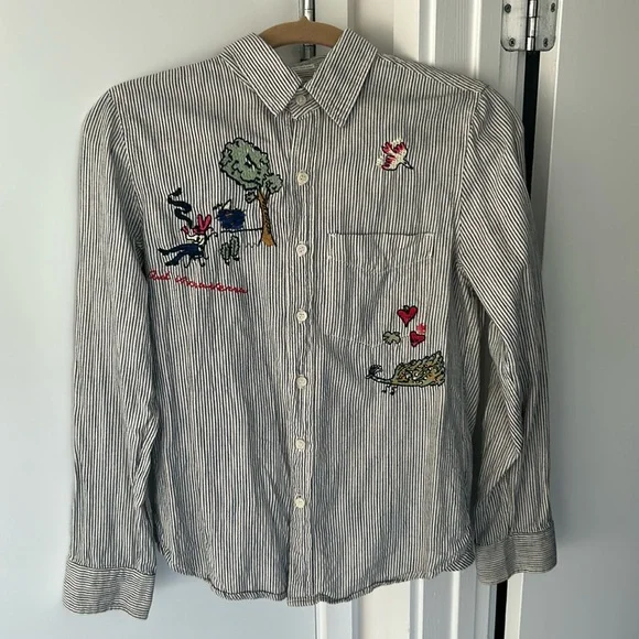 Mother Denim Foxy Boxy shirt Size S - Picture 3 of 10